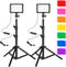 Ci-Fotto LED Photo Video Light 2-Pack, Dimmable 5600K USB LED Continuous Light Photography