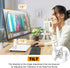 13-32 Inch 44lbs, TAVR Furniture Single Monitor Stand VESA Mount for Screens, Free-Standing Monitor Riser with Swivel