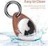 UNBREAKcable Apple AirTag Holder - 4 Pack, Waterproof TPU Shell Protective Case with Metal Keychain, Easy to Install,