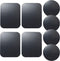 Replacement Metal Plates Set (8 Pack) for Magnetic Car Phone Holders, Wall Mounts, Cases, with 3M Adhesive Backing