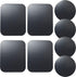 Replacement Metal Plates Set (8 Pack) for Magnetic Car Phone Holders, Wall Mounts, Cases, with 3M Adhesive Backing
