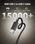WODENTA 17 2-Pack 45W 17/17 Pro/17 Max/Air/17e/16/15 10FT iPhone Charger, Fast Charging Dual Port Type C Power Adapter