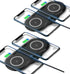 2 Pack Dual 15W Wireless Charger for Multiple Devices, 30W Fast Wireless Charging Pad/Mat for Apple iPhone, AirPods,