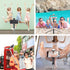 Ambertronix 40” Selfie Stick Tripod Quadrapod, Wireless Bluetooth Remote, Onboard Light, Compatible with iPhone &