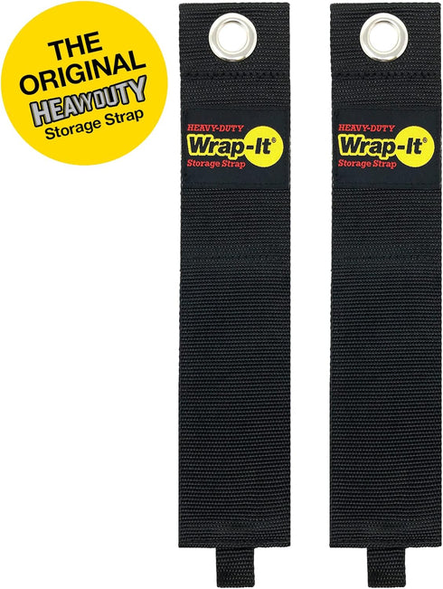 Heavy-Duty Wrap-It Storage Straps, 28-inch (2 Pack) Hook and Loop Garden Hose Hanger for Cords, Hoses, RV Organization