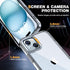 Diaclara iPhone 15 Plus Case: Heavy Duty Clear, Military Grade Drop Protection, Anti-Spy Privacy Screen Protector.