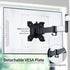 VIVO Under Cabinet Articulating Monitor and Small TV Mount, 13 to 27 inch, Height Adjustable Long Extension Arm, Max