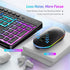 Wireless Keyboard and Mouse Combo with Backlit, 2.4Ghz Rechargeable Light Up Keyboard Mouse Set for Computer