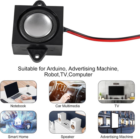Shutao 1Pcs 3W 4 3 JST-PH2.0 Ohm Mini Loudspeakers Watt Interface Micro Speaker for Arduino, Small Electronic Projects