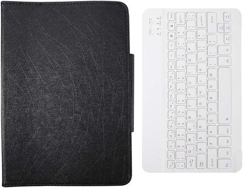 Bluetooth Wireless Keyboard with PU Case Cover for Android/iOS Smartphones, 10 Inch Keyboard Cover Set for Tablets