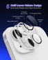 for iPhone 15 Plus/iPhone 15 Camera Lens Protector Glitter Plus Aluminium Alloy Ring 9H Tempered Glass Cover