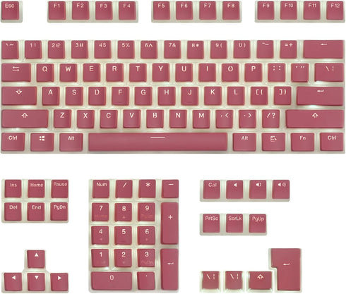 Happy Balls Pudding Keycaps Set, Translucent PBT OEM Profile for Mechanical Keyboard Compatible with Cherry MX