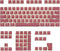Happy Balls Pudding Keycaps Set, Translucent PBT OEM Profile for Mechanical Keyboard Compatible with Cherry MX
