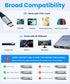 eqimaimai Adapter(4K@120HZ) 100w 10Gbps,4K USB C to HDMI Multi-Port with PD,USBC Laptop Docking Station for Monitor