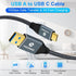 10FT 2Pack, 3.1 3.2 Gen2 10Gbps 15/MacBook USB A to USB C Cable USB USB Data Transfer Cord for Samsung Galaxy/iPhone