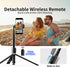 KOLOOBO 67'' 360 Automatic Phone Tripod, Auto-Open Selfie Stick for iPhone with Remote, Rotatable Extendable Phone