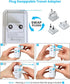 VINTAR European Travel Plug Adapter Kit, Adapter for Europe Plug with 3 USB Ports (2 USB C) and 4 AC Outlets, Type C,