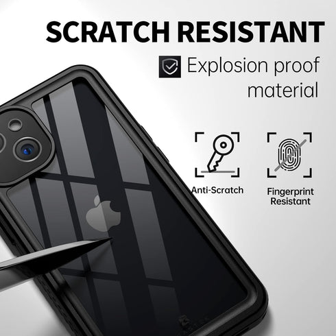 BEASTEK iPhone 13 Waterproof Case, FSN Series Full Body Protection Heavy Duty Shockproof Cover with Screen Protector
