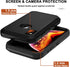 iPhone X/Xs Case with Belt Clip Holster, 2X Screen Protector, Military Grade Shockproof Heavy Duty Rugged Cover (Black)