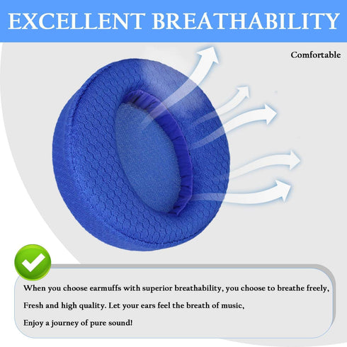 Quick Fit Sweatproof Earpads for Sony MDR-XB950BT, XB950B1, XB950N1, XB950AP Bluetooth Headphones, Ear Cushions with