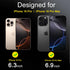 Ferilinso 6 Pack Camera Lens Protector for iPhone 16 Pro Max/iPhone 16 Pro, Tempered Glass