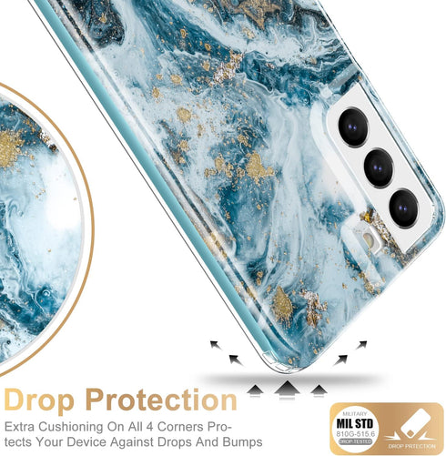 Esdot Galaxy S22 Case, Military Grade Rugged Cover with Fashionable Designs for Women Girls, Protective Phone Case
