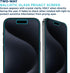 iPhone 15 Pro Max 6.7" Tech Armor Privacy Screen Protector - Ballistic Tempered Glass, Anti-Spy, Case Friendly, Easy