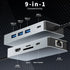 Aplimln 9 1 4K@60HZ RJ45 3 3.0 100W, USB C Hub, in USB C to HDMI Multiport Adapter, Gigabit Ethernet, USB Ports, SD/TF