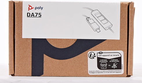 Poly DA75 USB-A/USB-C Digital Adapter - Works with Poly Call Center Quick Disconnect Headsets, Avaya, Genesys, Cisco