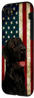 iPhone SE (2020) / 7 / 8 USA Black Lab Labrador Retriever US Flag Duck Hunter Hunting Case