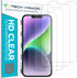 Tech Armor HD Clear Film Screen Protector 4 Pack for iPhone 14 Plus (2022) & iPhone 13 Pro Max (2021) 6.7" 5G.
