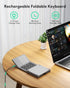 Samsers Multi-Device Foldable Bluetooth Keyboard with Touchpad, Portable Ultra Slim for Android Windows iOS