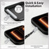 360 (3-Pack) Yojaro Rotating Stainless Steel Phone Tether Tab - Universal for iPhone & Other Phones (Fits