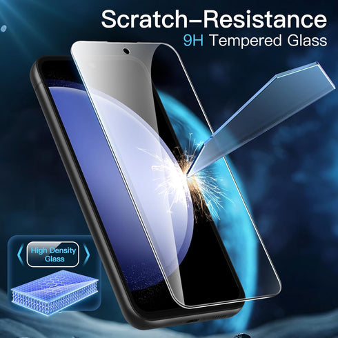 JETech Screen Protector for Samsung Galaxy S23 FE (6.4-Inch) - Fingerprint Compatible, HD Clear, 3-Pack