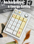 Gasket Creamy Wireless Mechanical Numpad, Programmable Macro Keypad with RGB Backlit, Hot Swappable, Rechargeable,