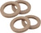 X AUTOHAUX 4 Pcs 4" Universal Wooden Car Speaker Subwoofer Mounting Spacer Rings Adapter Bracket Holder