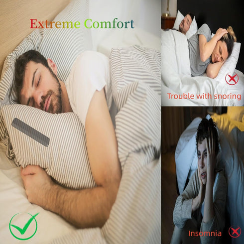 Bluetooth Pillow Speaker for Sleeping, Bone Conduction Stereo Wireless Music Headphones, Under Pillow Speaker for Side