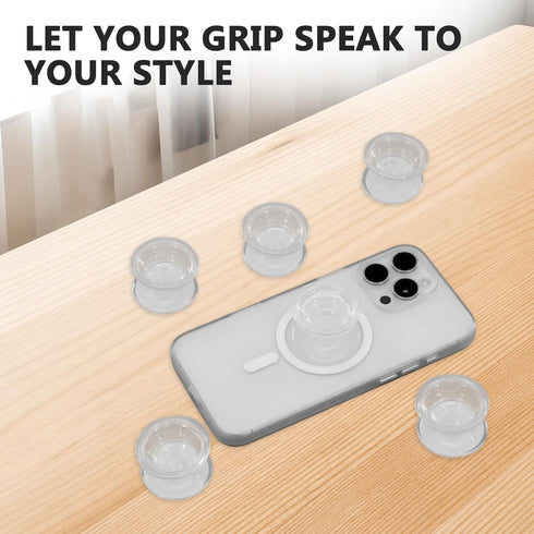 MVVM 10 Pcs Expandible Collapsible Mobile Phone Grip Stand Holder, Self-Adhesive Adhesive on The Bottom, Suitable