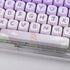 Gliging Keycaps 142 Keys Purple Rabbit Cute MOA Profile, Dye-Sublimation for Cherry MX Switches Mechanical Keyboard