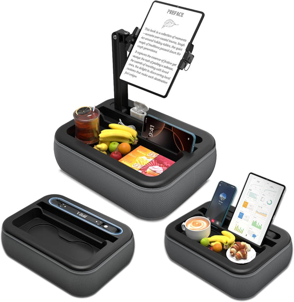 Generic V-Hold Tablet Pillow Stand, Kindle Pillow Stand with Snack Bowl, Tablet Holder