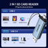 SAMZHE 3.0 2 1 17 16 15 SD Card Reader USB C, USB Micro SD Card Reader in Memory Card Reader for MicroSD SDHC SDXC
