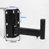 Heavy Duty Speaker Wall Mounts, Adjustable PA Speaker Bracket Holders, 2 Packs Black, Support up to 110lbs, Swivel &