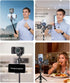 Xixan Metal Phone Tripod Mount Adapter, Smartphone Holder Clamp Support Stand with Cold Shoe, Compatible with iPhone