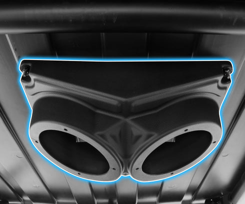 SAUTVS UTV Speakers Pod Enclosure for RZR, Waterproof Universal 6.5" Overhead Speaker Pods Box for Polaris RZR
