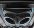 SAUTVS UTV Speakers Pod Enclosure for RZR, Waterproof Universal 6.5" Overhead Speaker Pods Box for Polaris RZR