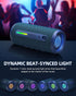OHAYO Portable Bluetooth Speaker, 24W Stereo Sound, IPX7 Waterproof, Bluetooth 5.3, RGB Lights, 30H Playtime, Blue