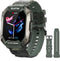 Smart Watches for Men - 1.71" HD Fitness Watch with Heart Rate Monitor, 5ATM Waterproof, 24 Sports Modes, 2 Bands