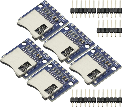 GODIYMODULES 5Pcs TF Micro SD Card Module Mini SD Card Module Memory Module for Arduino sd Card Module ARM AVR