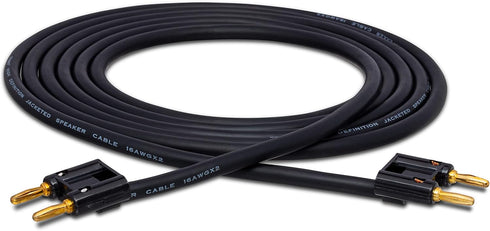 Hosa SKJ-605BB Dual Banana to Dual Banana Speaker Cable, 5 Feet