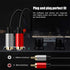Tan QY 2RCA to 2RCA Cable 20Ft, Gold-Plated Stereo Audio Cable for Home Theater, HDTV, Gaming Consoles